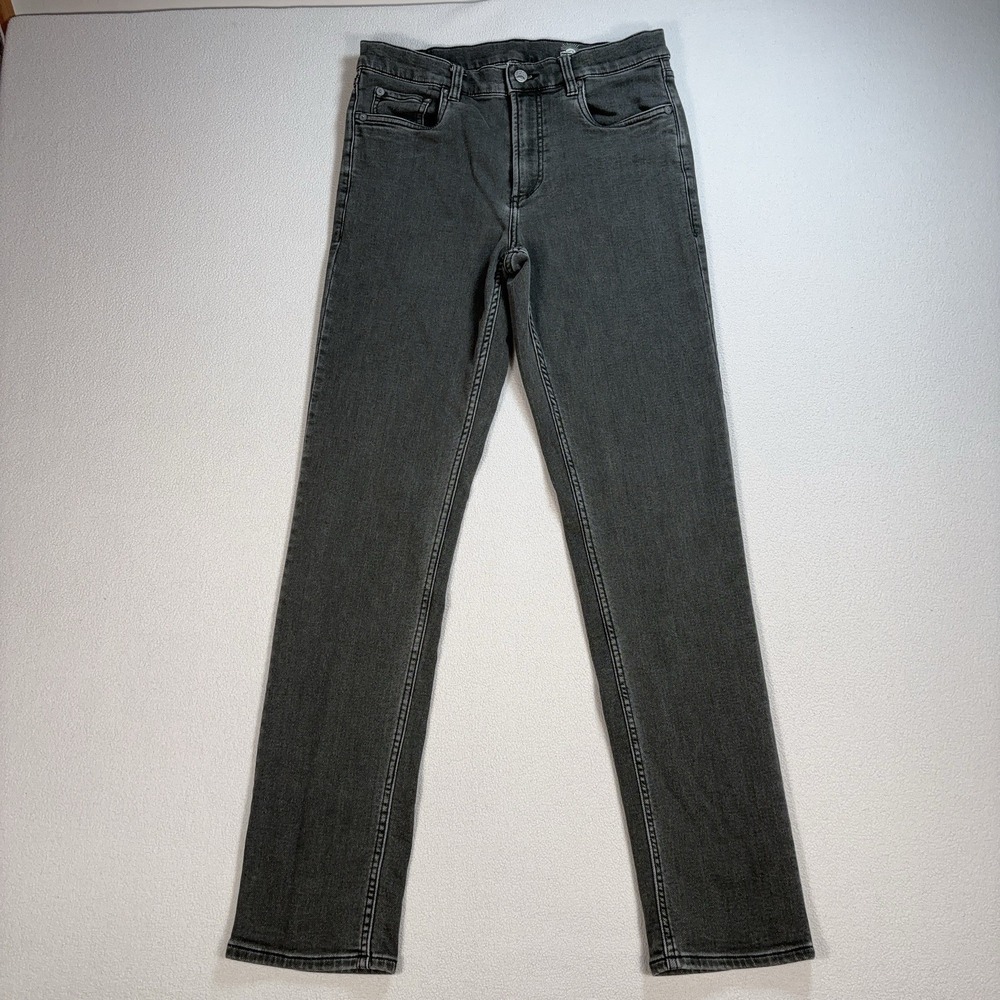 Faherty Terry 5-Pocket Pants Men 30x31* Gray Slim Straight Stretch Comfort Denim